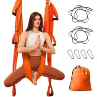 Leogreen - Aerial Yoga Schaukel Yoga Hängematte Set mit Tragetasche und Verlängerungsgurten, Trapez Sling für Home Gym Anti-Schwerkraft Inversion von LEOGREEN