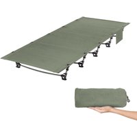 Ultra Leichtes Feldbett Campingbett Klappbett, Tragbar Kompakt, 192x70x17cm, Belastbarkeit bis 150kg, für Outdoor-Reisen, Basiscamp, Wandern, von LEOGREEN