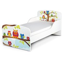 Eulen - Kinderbett mit Matratze und Lattenrost (140/70 cm) von LEOMARK