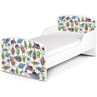 Funktionsbett für Kinder - Kosmos - Kinderbett mit Matratze und Lattenrost (140/70 cm) von LEOMARK