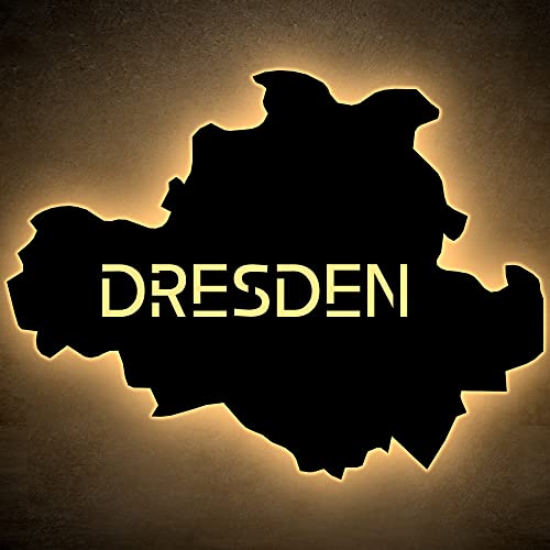 Led "Dresden" personalisiert mit Wunschtext Lasergravur Schlummerlicht für Schlafzimmer Wohnzimmer Geschenk von LEON FOLIEN