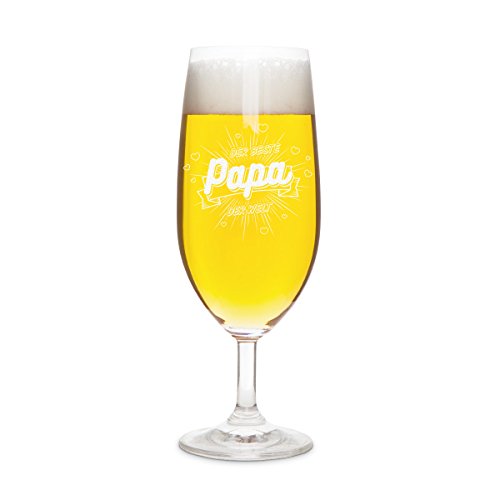 KIXY Pilstulpe von Leonardo Geschenk Gravur Bier Pilsglas - Der beste Papa der Welt von LEONARDO HOME