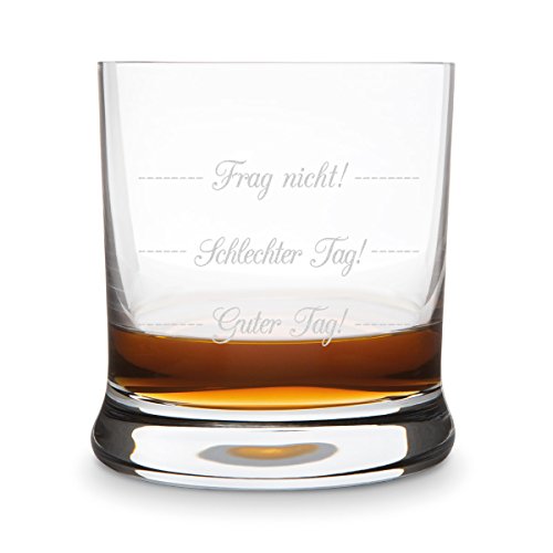 KIXY Whiskyglas von Leonardo - Guter Tag! Schlechter Tag! Frag nicht! - Geschenk Geburtstag Whisky von LEONARDO HOME