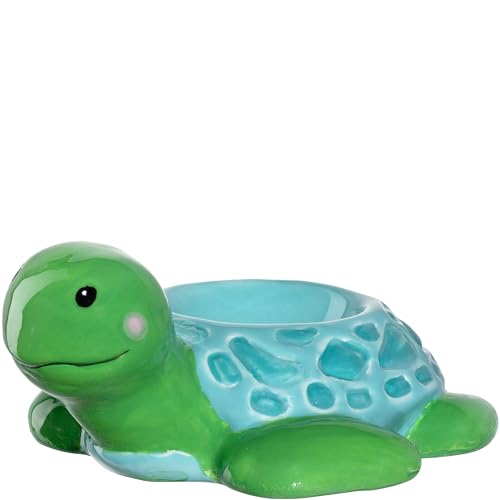 LEONARDO Bambini Avventura Eierbecher für Kinder - Lustiger Eierbecher aus Keramik - Passend zur Unterwasser-Serie - Spülmaschinenfest, robust - Kinder-Eierbecher Schildkröte bunt, 077406 von LEONARDO HOME