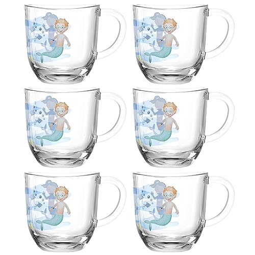 LEONARDO HOME Bambini Avventura Tassen-Set 6-teilig - Kinderbecher mit Motiv aus dickwandigem Glas - Inhalt 280 ml - mikrowellengeeignet, robust - 6er Set mit Motiv Meer, 044419 LEONARDO HOME Bambini Avventura Tassen-Set 6-teilig - Kinderbecher mit Motiv aus dickwandigem Glas - Inhalt 280 ml - mikrowellengeeignet, robust - 6er Set mit Motiv Meer, 044419 von LEONARDO HOME