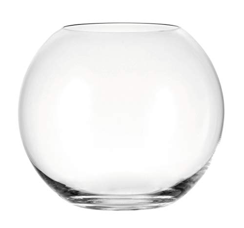 LEONARDO Boccia Kugelvase, Höhe 17,5 cm, Durchmesser 20 cm, Klarglas, 019009 von LEONARDO HOME