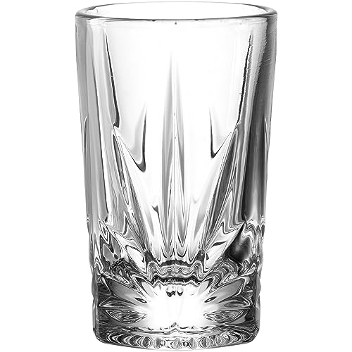 LEONARDO Capri Stamper - Schnapsglas mit Facetten-Optik, hochwertig verarbeitet - Inhalt 70 ml - Spülmaschinengeeignet - 1 Likörglas transparent von LEONARDO HOME