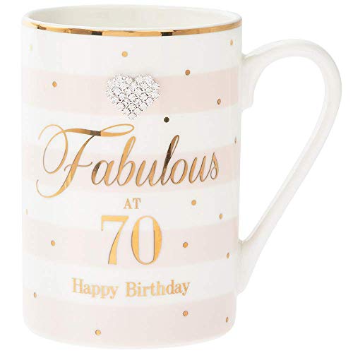 LEONARDO Glamorous at 70 Diamante Tasse Happy Birthday Mad Dots Kollektion von LEONARDO HOME