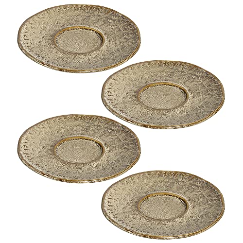 LEONARDO HOME 018602 MATERA Keramikuntertasse 11 cm beige 4er-Set, Keramik von LEONARDO HOME