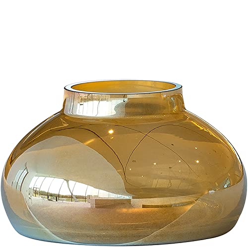 LEONARDO HOME 018649 POESIA Vase 9,3 cm gold, Glas von LEONARDO HOME