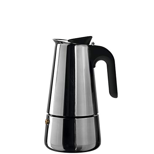 LEONARDO HOME 018772 CAFFÈ PER ME Espressobereiter 0,3l, 18/8 Edelstahl, Silber von LEONARDO HOME