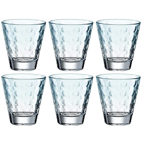 LEONARDO HOME 025895 Trinkglas OPTIC 6er-Set 215 ml mint, Glas, Türkis von LEONARDO HOME