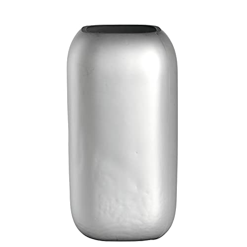 LEONARDO HOME 039142 Vase NEVE silber 28x15 matt, Glas von LEONARDO HOME