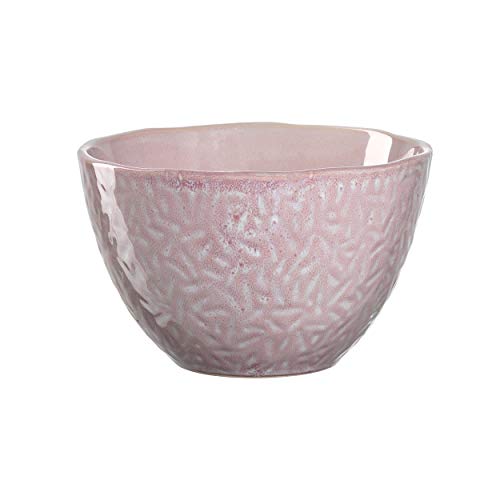 Leonardo Matera Keramik-Schale, 1 Stück, spülmaschinengeeignete Schüssel, 1 Steingut-Schale mit Glasur, rosa, 980 ml, ⌀ 15,3 cm, 018569 von LEONARDO HOME
