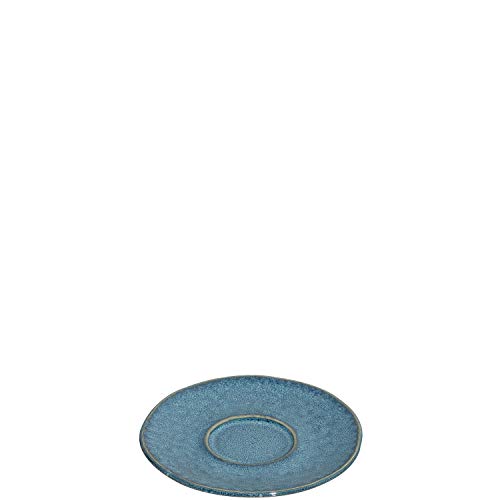 Leonardo Matera Unterteller 1 Stück, spülmaschinengeeigneter Steingut-Unterteller für Espressotassen, 1 Keramik-Untertasse, blau, Ø 11 cm, 018603 von LEONARDO HOME