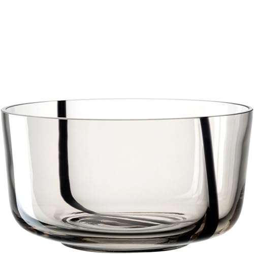 LEONARDO HOME ALVEO Schale • 1 Stück • Für Salat, Snacks und Desserts • Dekorative Servierschale • Für jede Situation • Edles Wohnaccessoire • Stilvolles Designobjekt • Höhe 11 cm • taupe • 055229 von LEONARDO HOME