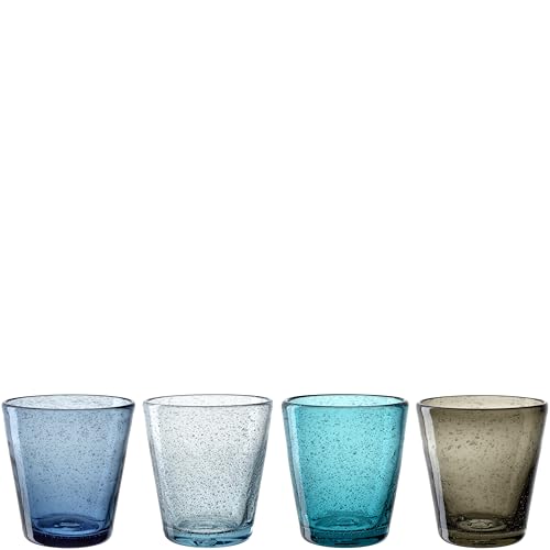 LEONARDO HOME BURANO Trinkglas • 4er Set • 330 ml • Buntes Gläser-Set • Schaumglasoptik • Wasserglas • Softdrinkbecher • Kalter Farbmix • Spülmaschinengeeignet • Alltagstaugliches Design • 055288 LEONARDO HOME BURANO Trinkglas • 4er Set • 330 ml • Buntes Gläser-Set • Schaumglasoptik • Wasserglas • Softdrinkbecher • Kalter Farbmix • Spülmaschinengeeignet • Alltagstaugliches Design • 055288 von LEONARDO HOME
