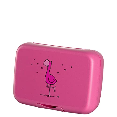 Leonardo Bambini Brotdose für Kinder 1 Stück, bunte Lunchbox mit Tieren bpa-frei, spülmaschinengeeignete Frühstücksdose, pink 19 cm breit 022860 von LEONARDO HOME