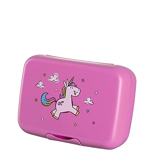 Leonardo Bambini Brotdose für Kinder 1 Stück, bunte Lunchbox mit Tieren bpa-frei, spülmaschinengeeignete Frühstücksdose, rosa 19 cm breit 022861 von LEONARDO HOME