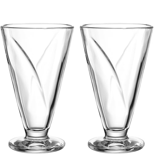 LEONARDO HOME CONO Schalenset • 2 Stück • Konisches Design • Für Eis, Dessert, Vorspeisen • Stilvoll servieren • Vielseitig einsetzbar • Alltagstauglich • Höhe 16 cm • klar • 025368 von LEONARDO HOME