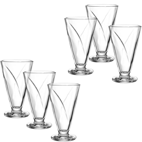 LEONARDO HOME CONO Schalenset • 6 Stück • Konisches Design • Für Eis, Dessert, Vorspeisen • Stilvoll servieren • Vielseitig einsetzbar • Alltagstauglich • Höhe 16 cm • klar • 025368 von LEONARDO HOME