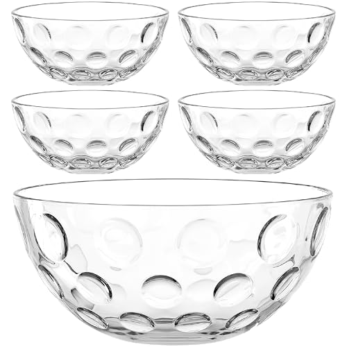LEONARDO HOME CUCINA OPTIC Schalenset • 5 tlg. Set • Strukturierte Glasschalen im klaren Design • Passend zu jeder Gelegenheit • Vielseitig einsetzbar • Stapelbar • Hochwertig • klar • 066355 LEONARDO HOME CUCINA OPTIC Schalenset • 5 tlg. Set • Strukturierte Glasschalen im klaren Design • Passend zu jeder Gelegenheit • Vielseitig einsetzbar • Stapelbar • Hochwertig • klar • 066355 von LEONARDO HOME
