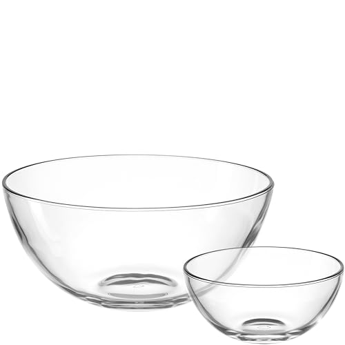 LEONARDO HOME CUCINA Schalenset • 5 tlg. Set • Vielseitig zum Servieren, Anrichten und Aufbewahren • Funktional im Alltag • Für Küche, Esstisch, Buffet • Zeitloses Design • klar • 066349 von LEONARDO HOME