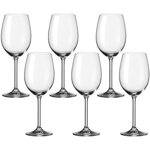 LEONARDO HOME Daily, Rotweinglas im Basic-Stil gehalten, Rotweinkelch mit Stiel und 460-ml Füllmenge, 6-teilig, Glas, 6 Stück (1er Pack), 6 von LEONARDO HOME