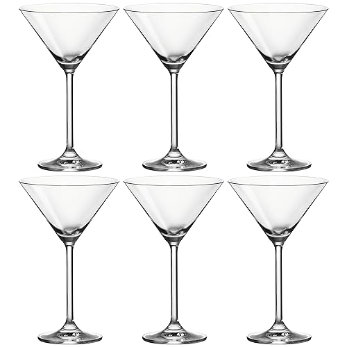 Leonardo Daily Cocktail-Gläser 6er Set, Cocktail-Glas mit Stiel, spülmaschinenfeste Cocktail-Kelche, Höhe 18 cm, 270 ml, 063320 von LEONARDO HOME
