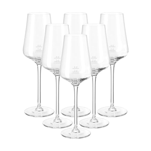 LEONARDO HOME Digestifgläser Puccini Gastro-Edition, Geeichte Spirituosengläser mit 4 cl - Eichung und 2 cl - Hilfslinie, Randvollfüllung 220 ml, Genormte Gläser für Hotel & Gastronomie, 6er Set von LEONARDO HOME