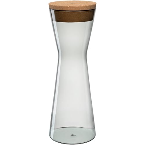 LEONARDO HOME FORMA X Dose • 1 Stück • Vorratsdose mit Korkdeckel • moderne Dose • luftdichter Behälter • Aufbewahrungsdose mit weiter Öffnung • elegante Optik • Höhe 30,5 cm • grau • 055234 von LEONARDO HOME