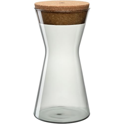 LEONARDO HOME FORMA X Dose • 1 Stück • Vorratsdose mit Korkdeckel • moderne Dose • luftdichter Behälter • stilvoll • Aufbewahrungsdose mit weiter Öffnung • elegante Optik • Höhe 22 cm • grau • 055233 von LEONARDO HOME