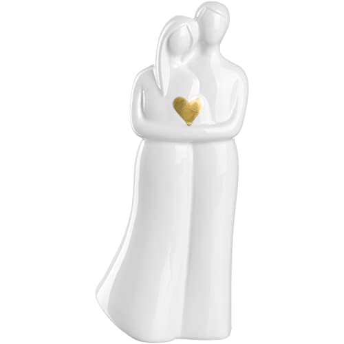 LEONARDO HOME Figur Pärchen EMOZIONE 22,5 cm weiß, 022188, Keramik, 23,3 cm von LEONARDO HOME