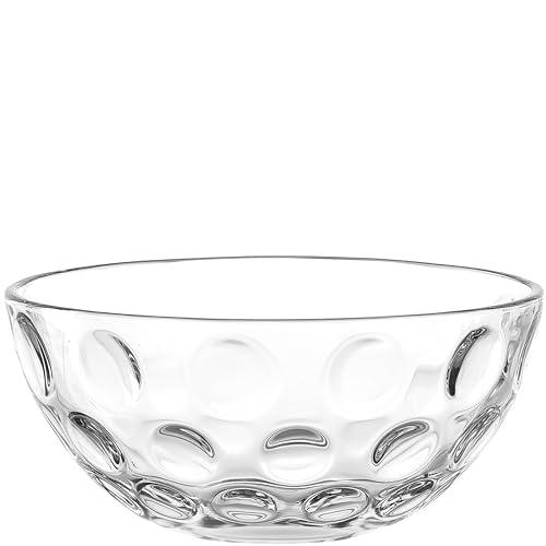 LEONARDO HOME CUCINA OPTIC Schalenset • 4 Stück • Für Dessert, Dips, Beilagen • Vielseitig im Alltag • Stapelbar • Kompakt • Modernes Design für Tisch und Küche • Höhe 4,3 cm • klar • 066351 von LEONARDO HOME