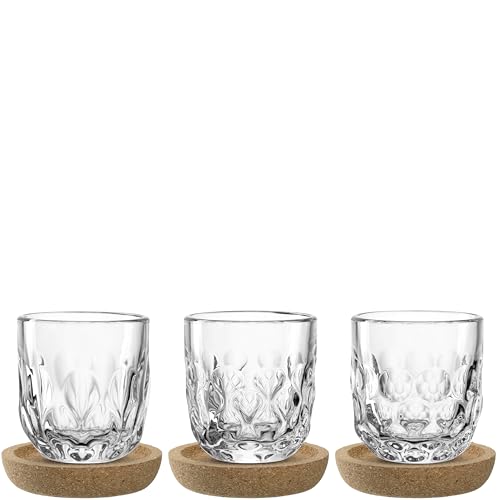 LEONARDO HOME GOCCE Espressoglas • 6tlg. Set • 60 ml • 3 Korkuntersetzer • 3 Espressotasse • Espressoglas für Siebträger • Spülmaschinengeeignet • Mit Tropfenstruktur • Transparent • 055190 LEONARDO HOME GOCCE Espressoglas • 6tlg. Set • 60 ml • 3 Korkuntersetzer • 3 Espressotasse • Espressoglas für Siebträger • Spülmaschinengeeignet • Mit Tropfenstruktur • Transparent • 055190 von LEONARDO HOME
