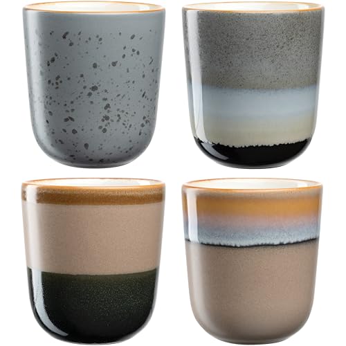LEONARDO HOME Kaffeebecher ROMA 4er Set • Inhalt 330 ml • moderne Becher ohne Henkel • Handgefertigt aus hochwertiger Keramik • stapelbar • abgestimmtes Design • mehrfarbig • 025441 LEONARDO HOME Kaffeebecher ROMA 4er Set • Inhalt 330 ml • moderne Becher ohne Henkel • Handgefertigt aus hochwertiger Keramik • stapelbar • abgestimmtes Design • mehrfarbig • 025441 von LEONARDO HOME