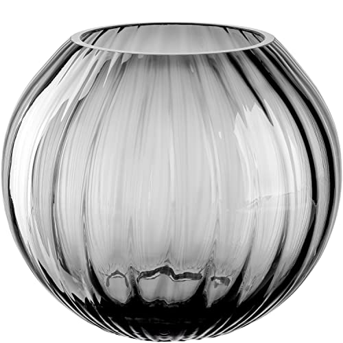 LEONARDO HOME Kugelvase Poesia 13 cm, 038939, Glas, Grau (Graumergel) von LEONARDO HOME