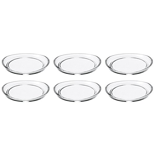 LEONARDO HOME Loop Untersetzer, Glas, klar, 10 x 10.5 x 1.5 cm, 6 von LEONARDO HOME