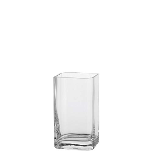 LEONARDO HOME Lucca, Vase aus transparentem Glas, handgefertigte, rechteckige Glasvase in modernem Stil, Unikat, Höhe: 20 cm, 014326, 1 Stück LEONARDO HOME Lucca, Vase aus transparentem Glas, handgefertigte, rechteckige Glasvase in modernem Stil, Unikat, Höhe: 20 cm, 014326, 1 Stück von LEONARDO HOME
