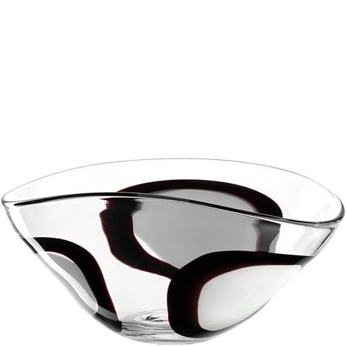 LEONARDO HOME OCCHI BIANCHI Schale • 1 Stück • Glasschale mit kunstvoller Musterung • Blickfang auf dem Tisch oder Sideboard • Für Obst, Snacks oder Dekoration • Höhe 16,5 cm • mehrfarbig • 055297 von LEONARDO HOME