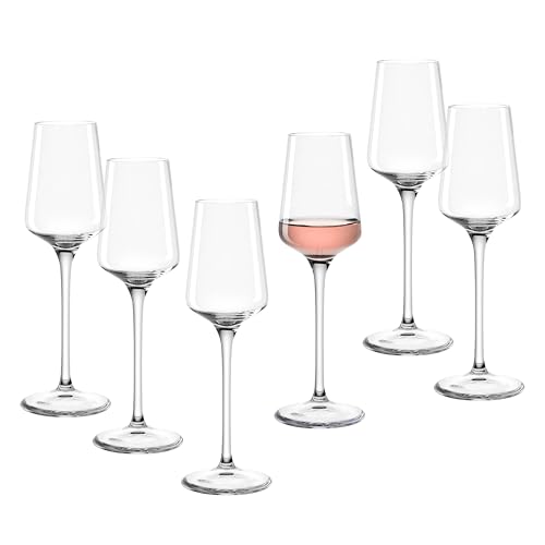 LEONARDO HOME PUCCINI Grappaglas • 6 Stück • 120 ml • Likörglas • Zeitloses Design • Schlanke Form • Für Grappa und Digestif • Moderne Optik • Spülmaschinengeeignet • Klangvoll • Schnappsglas • 069607 von LEONARDO HOME