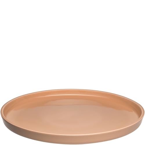 LEONARDO HOME Speiseteller ROMA 1 Stück • Ø 22 cm • Mikrowellen- & Spülmaschinengeeignet • stapelbar • kombinierbar mit weiteren Farben • Steingut-Teller mit glasierter Oberfläche • apricot • 027263 von LEONARDO HOME