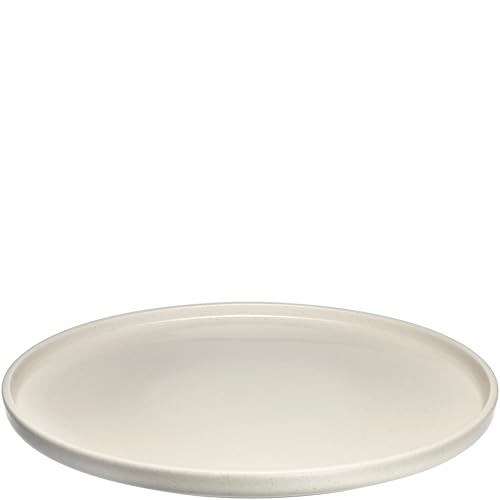 LEONARDO HOME Speiseteller ROMA 1 Stück • Ø 27 cm • Mikrowellen- & Spülmaschinengeeignet • stapelbar • kombinierbar mit weiteren Farben • Steingut-Teller mit glasierter Oberfläche • creme • 027259 von LEONARDO HOME