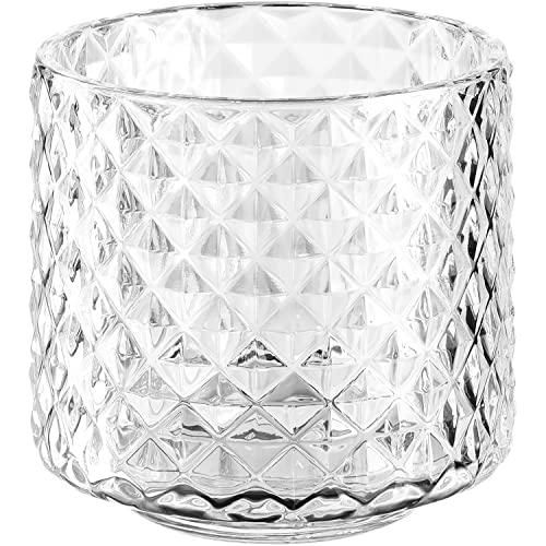 LEONARDO HOME Tischlicht Poesia 10 cm kleine Rauten, 076431, Glas, klar von LEONARDO HOME