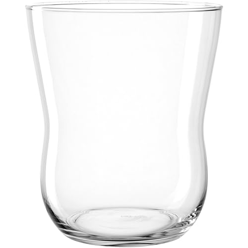 LEONARDO HOME VITA Windlicht • 1 Stück • Elegantes Kerzenlicht • für drinnen & draußen • harmonische Lichtquelle • sanft geschwungene Form • vielseitig einsetzbar • Höhe 24,5 cm • klar • 044069 von LEONARDO HOME
