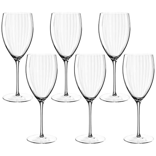 Leonardo Poesia Weißweinglas 6er Set, spülmaschinengeeignete Weingläser, Höhe 23 cm, 450 ml, 069164 von LEONARDO HOME