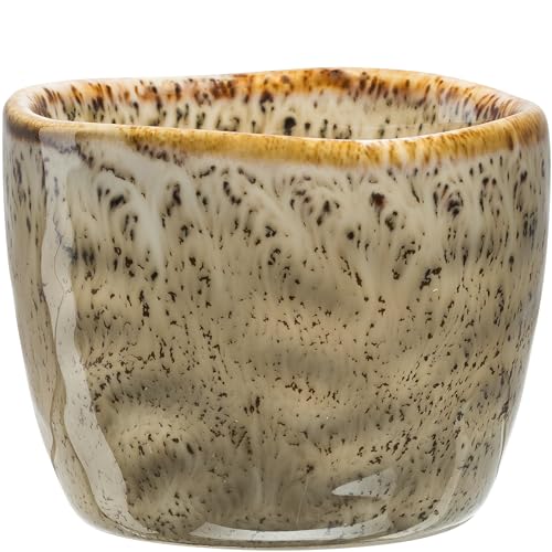 LEONARDO Matera Eierbecher - Eier Becher aus Keramik - Durchmesser 5,2 cm, Höhe 4 cm - Einfach zu reinigen, spülmaschinenfest - Eierbecher beige von LEONARDO HOME