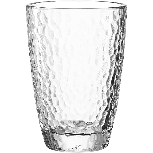 LEONARDO Matera Trinkglas - Becher aus hochwertiges Glas in Hammerschlag-Optik - Inhalt 340 ml - Spülmaschinenfest, robust - Transparente Trinkgläser LEONARDO Matera Trinkglas - Becher aus hochwertiges Glas in Hammerschlag-Optik - Inhalt 340 ml - Spülmaschinenfest, robust - Transparente Trinkgläser von LEONARDO HOME
