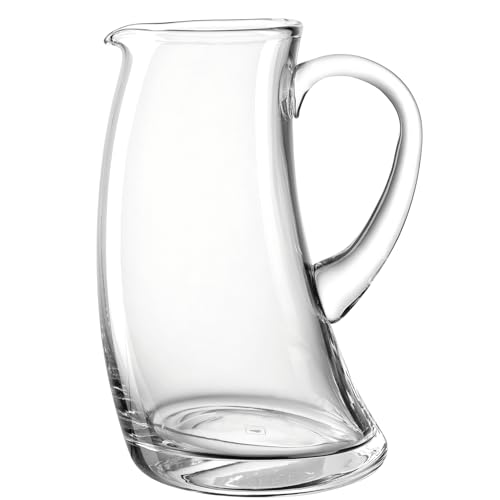 LEONARDO Swing Krug - Wasserkaraffe aus hochwertigem Glas - Inhalt 1,2 Liter - Spülmaschinenfest, robust - Transparente Glaskaraffe, 070715 von LEONARDO HOME