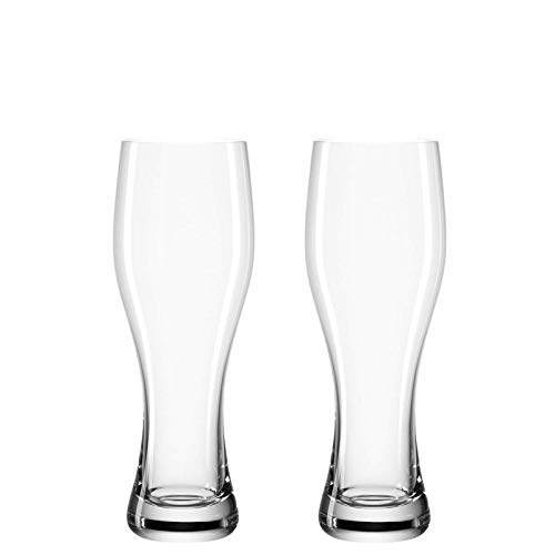 Leonardo 049447 Weizenbierglas/Bierglas - Glas - 2 er Set - 0,33l von LEONARDO HOME